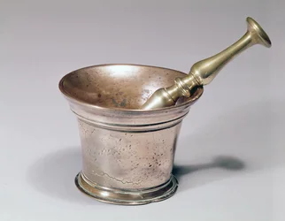 Apothekerstößel und Mörser, frühes 18. Jahrhundert